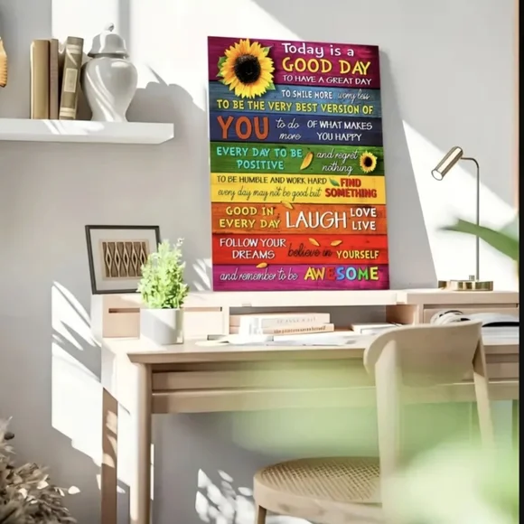 Wall Art Teen Gift Idea Inspiration Colorful Boho Art Style Decor Gifts For Her - Picture 8 of 8